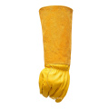 Amazon Hot 43CM Long Cuff Goat Cow Grain Leather Yard Farm Gardening Work Gloves